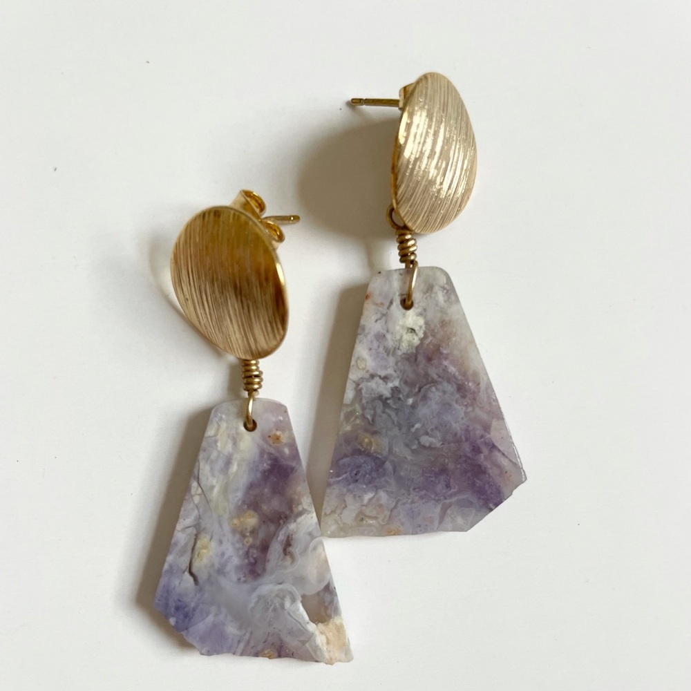 Stone earrings